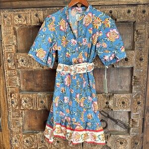 Joie Blue Floral Mini Dress